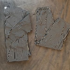 Matching Striped PJ Set Size M Top and Bottom